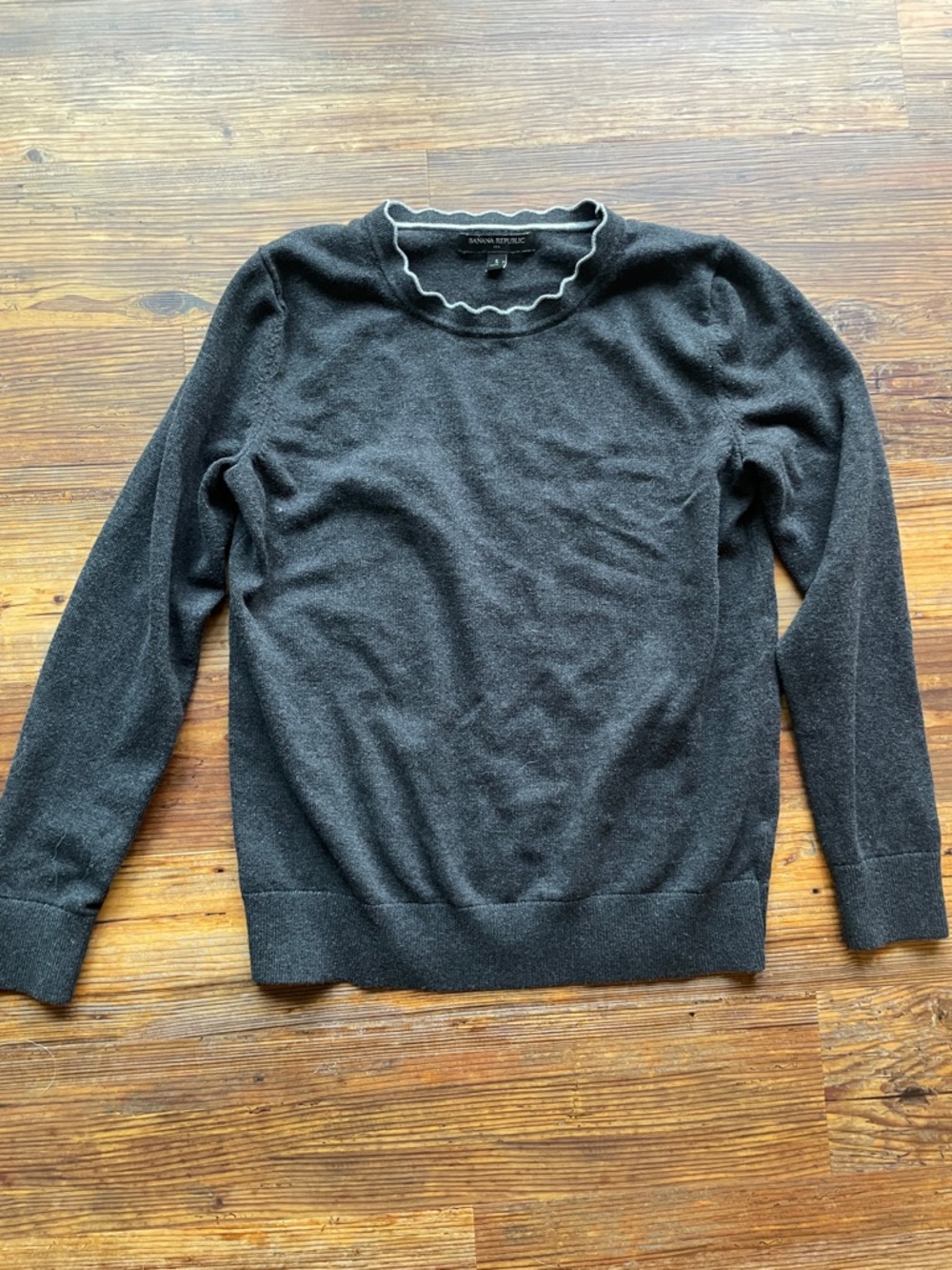 Banana Republic Sweater with Scallop Trim
